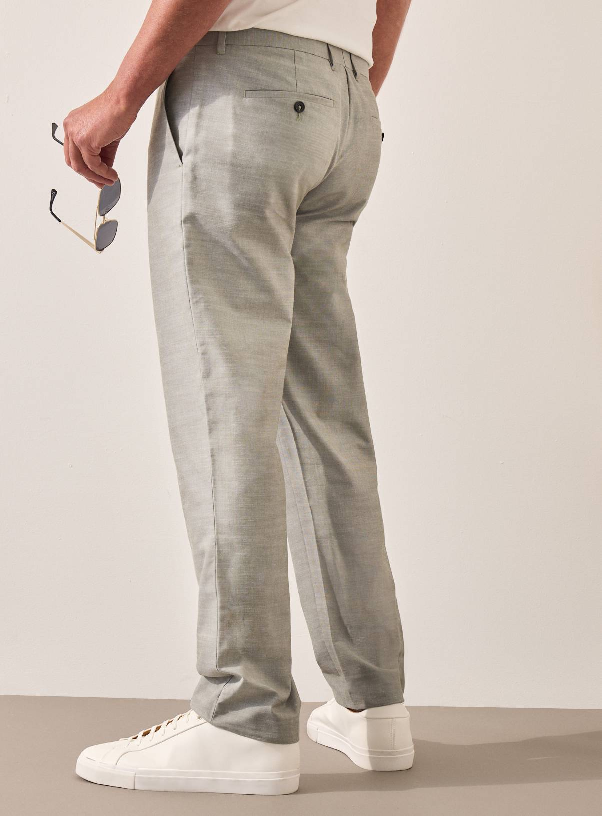 UNION WORKS Pale Green Tailored Trousers  40R - Image 6
